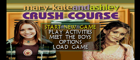 Mary-Kate and Ashley: Crush Course Title Screen
